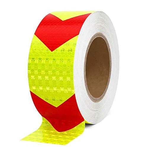 Yellow Red Reflective Arrow Tape For Safety
