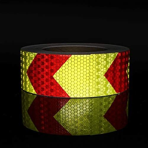 Yellow Red Reflective Arrow Tape For Safety