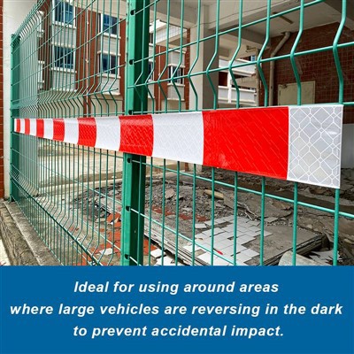 Λωρίδα PVC περίφραξης κόκκινο/λευκό για προειδοποίηση ασφαλείας